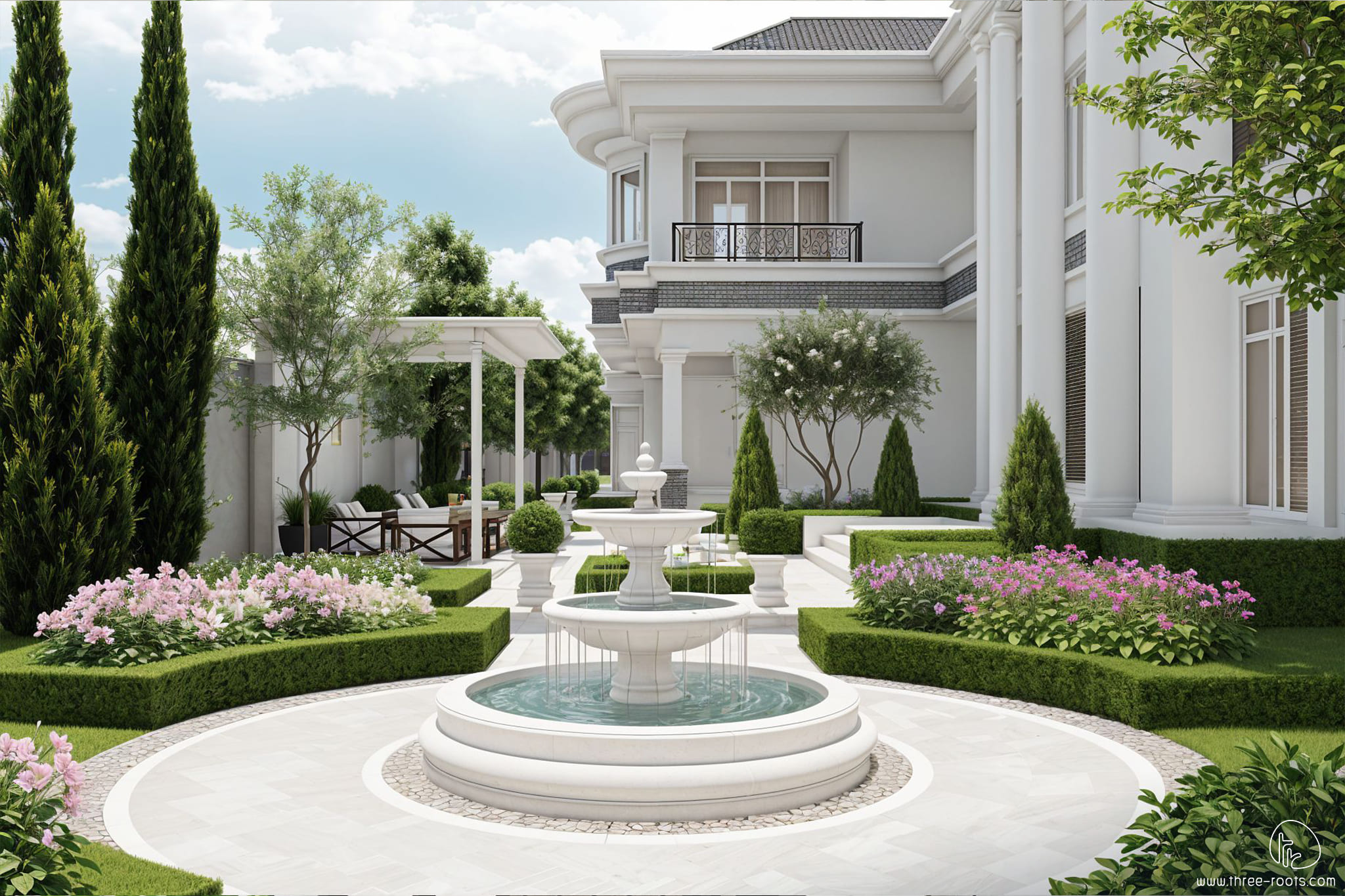 รับออกแบบสวน_หมู่บ้านเศรษฐกิจ บางแคเหนือ_สวนเรสซิเดนทัล